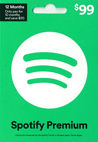 Spotify $99 physical GIFT CARD (USPS delivery) 10% OFF